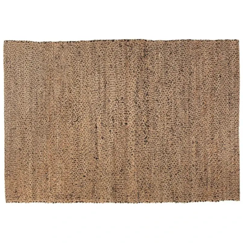Jute Teppich Elliot in Carbon – melierte Naturfaser in Natur und Schwarz