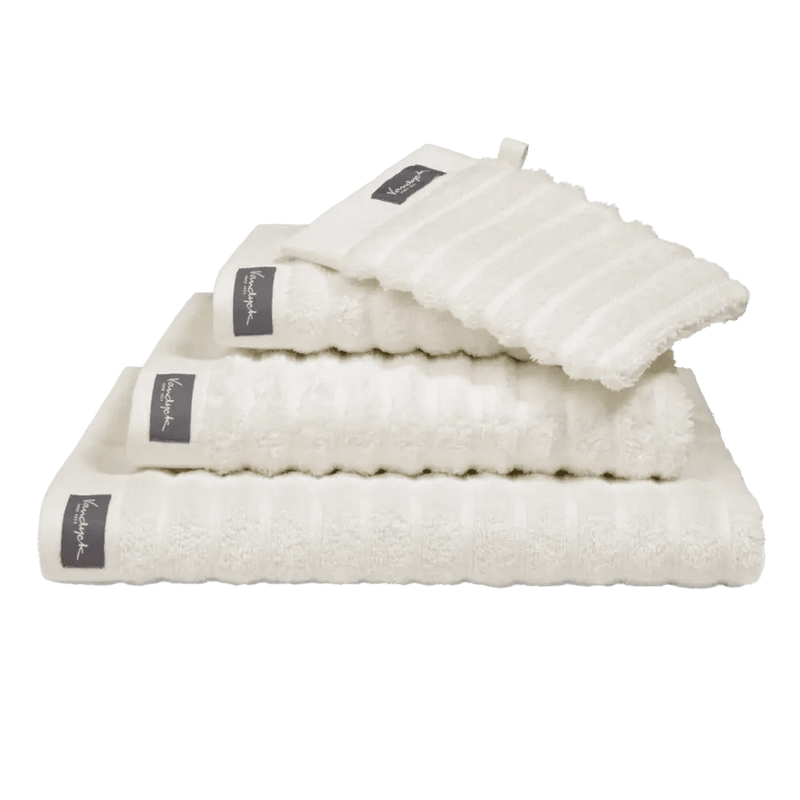 Vandyck Home Wave Handtuch – 100% Baumwolle, 550 g/m² – creame tan / 2er Set Gästehandtuch 40 x 60 cm
