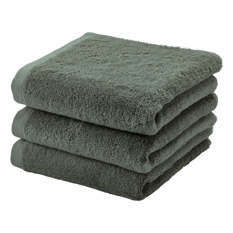 Handtuch-Set London in Forest von Aquanova aus weicher Baumwolle – saugstark und ideal für ein stilvolles Badezimmer.