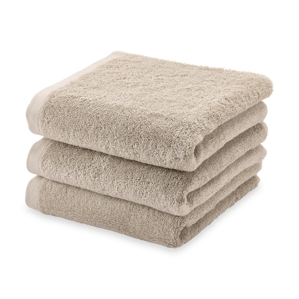 Handtuch-Set London in Leinen von Aquanova aus weicher Baumwolle – saugstark und ideal für ein stilvolles Badezimmer.