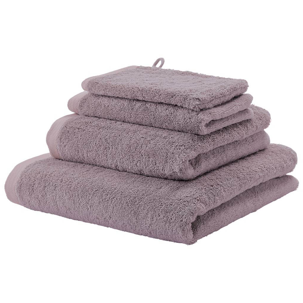 Kuscheliges und saugstarkes Handtuch London Malva Violett – weiches Baumwollhandtuch für ein stilvolles Badezimmer.