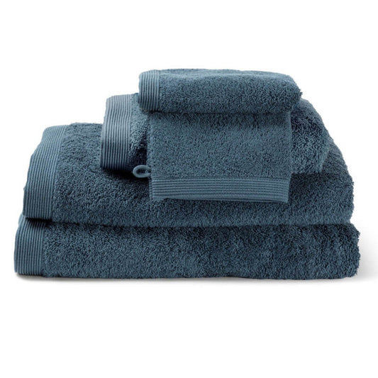 Handtuch-Set aus Baumwolle in den Farben Como Blau und Ocean – weiche, saugfähige Handtücher für Bad und Wellness