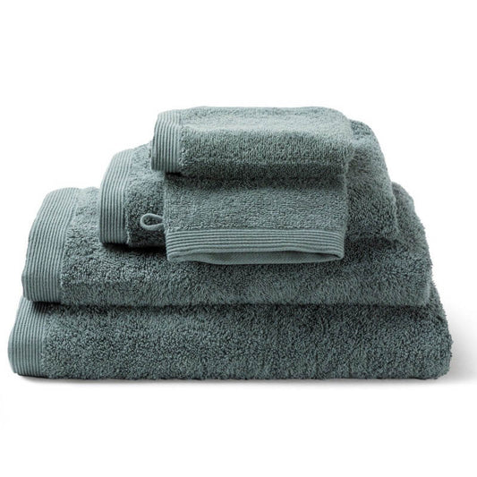 Handtuch-Set aus Baumwolle in den Farben Como und Eucalyptus Grün – weiche, hochwertige Handtücher für Bad und Wellness