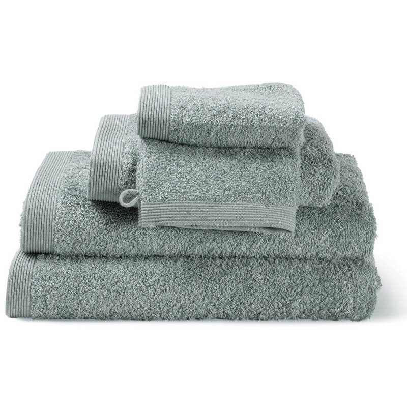 Handtuch-Set aus Baumwolle in frischem Como Sea Green – weiche, saugfähige Handtücher für Bad und Wellness