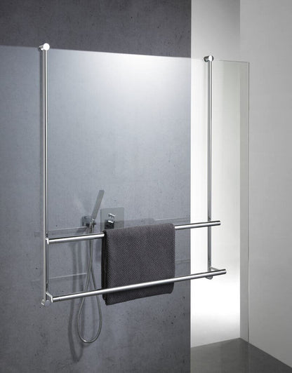 Handtuchhalter "Server 30858" von Giese: Transparente Eleganz für Ihre Dusche – dieser Handtuchhalter für die Glas-Duschwand ist ein stilvolles und praktisches Accessoire.