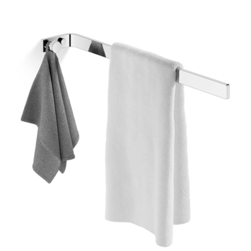 Handtuchstange mit Handtuchhaken – Chrom, Giese