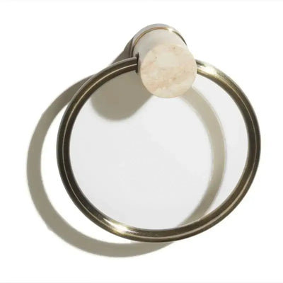 Handtuchring aus Steinzeug und Metall Blake