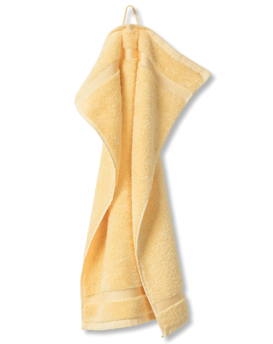 Sonniges Frottee-Handtuch 'Princess' in Maisgelb, sonnige und fröhliche Farbe.