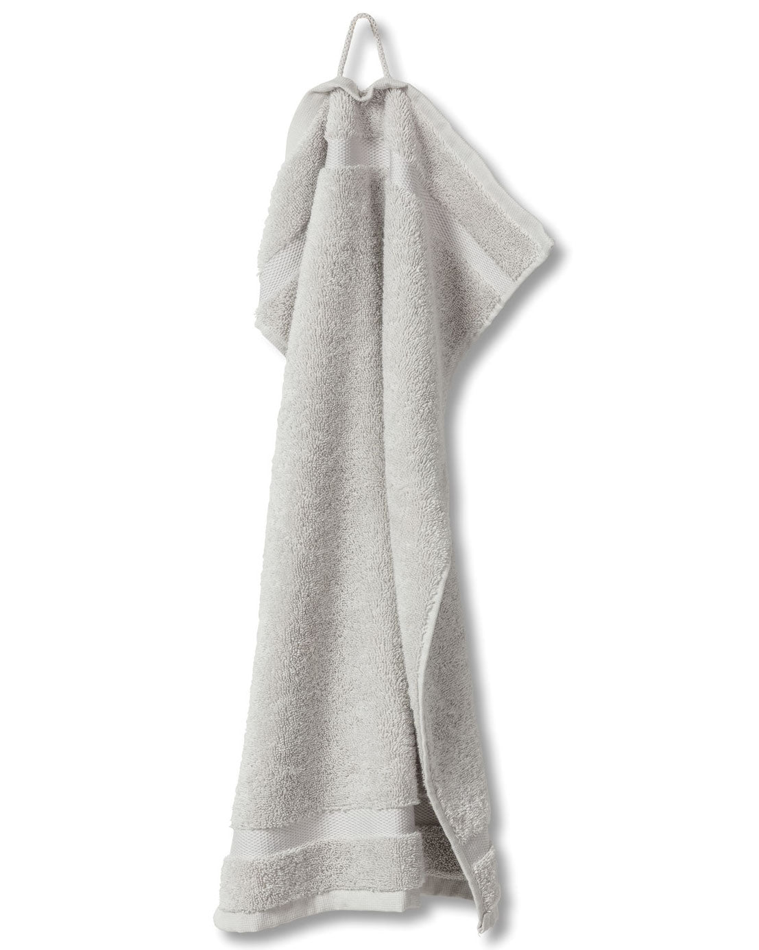 Dezentes Frottee-Handtuch 'Princess' in Perlgrau, dezente und neutrale Farbe.