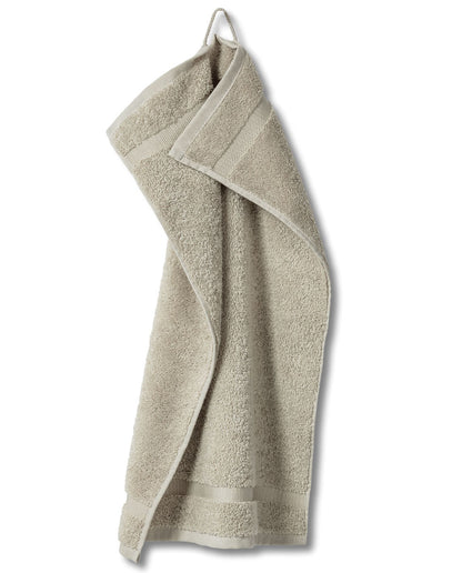 Natürliches Frottee-Handtuch 'Princess' in Stone, natürliche Farbe.