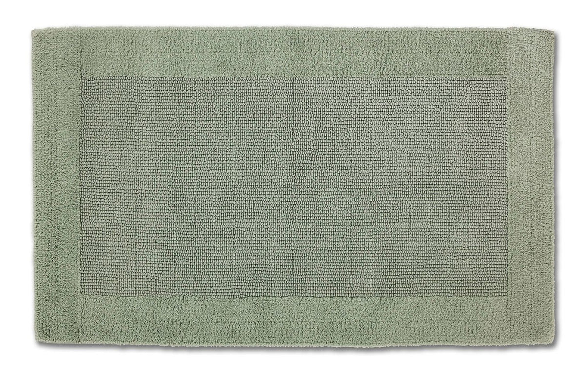 Hochwertiger Baumwoll-Badteppich Select in Jade Grün von Rhomyhome – weicher Badezimmerteppich in elegantem Grünton für ein modernes und stilvolles Bad.