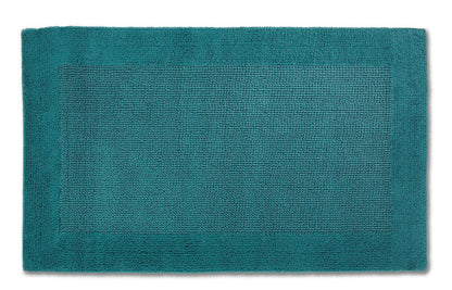 Hochwertiger Baumwoll-Badteppich Select in Pinie Grün von Rhomyhome – weicher Badezimmerteppich in natürlichem Grünton für ein modernes und harmonisches Bad.
