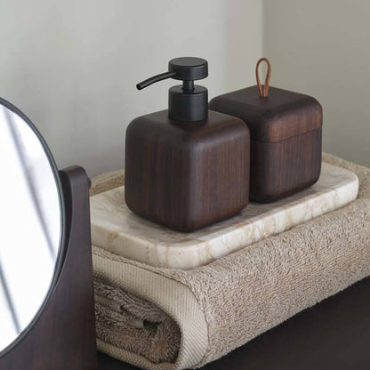 Holz Badaccessoires Ebony Dunkelbraun Schwarz – stilvolle Badezimmer-Accessoires von Aquanova