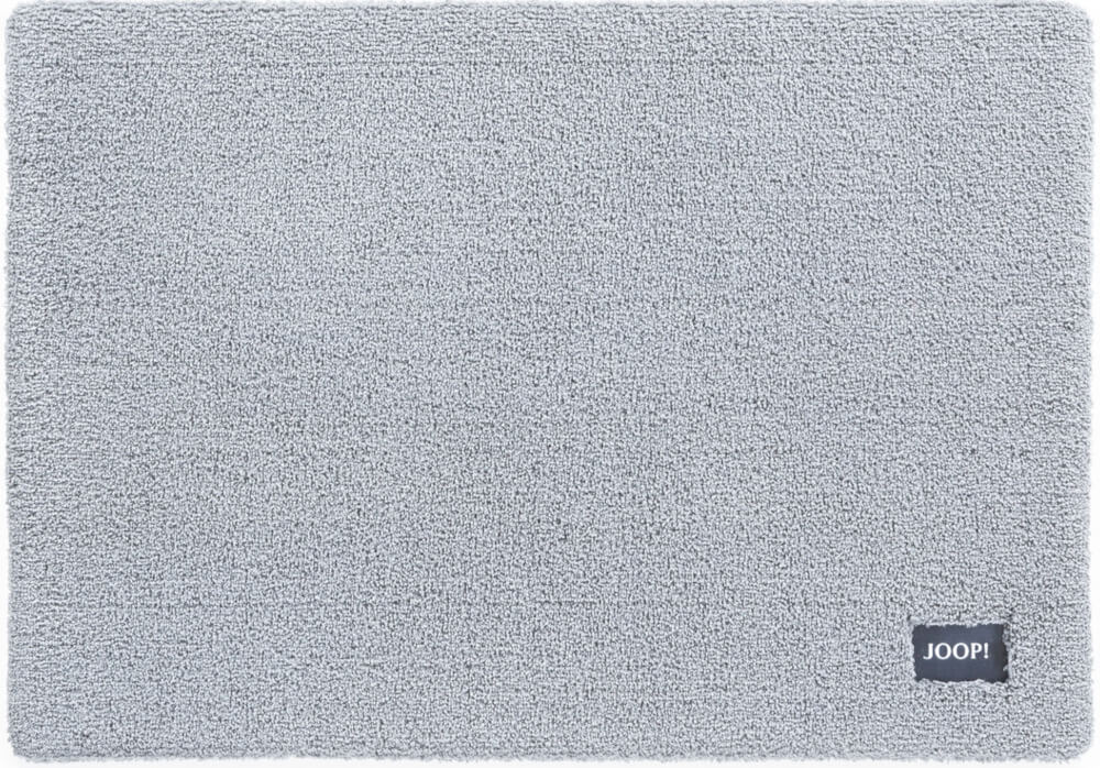 JOOP! Badteppich Basic in Silbergrau – weicher Badezimmerteppich mit zeitlosem Design für ein modernes und stilvolles Badezimmer.