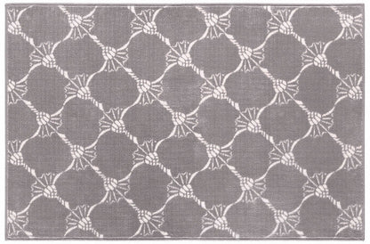 Joop! Badteppich Repetition in Kornblume Graphit, Badteppich mit modernem Design für ein stilvolles Badezimmer.