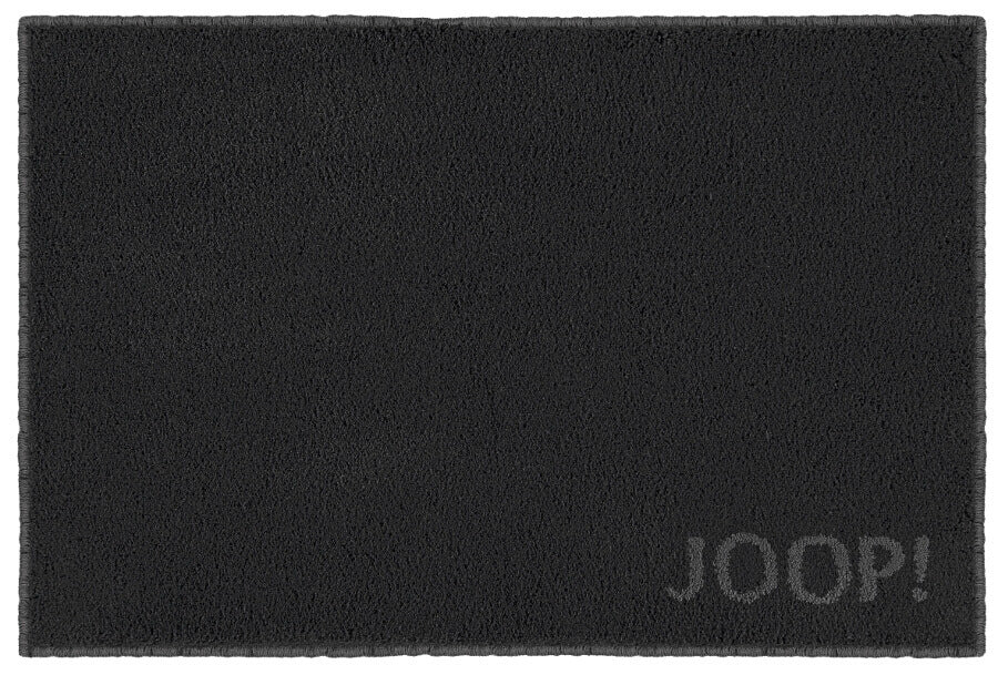Joop! Badvorleger Classic in Schwarz, Badvorleger mit 20mm Florhöhe für ein luxuriöses Gefühl unter den Füßen.