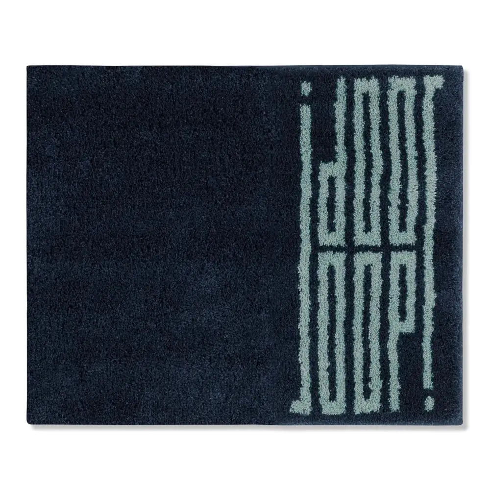 Hochwertiger JOOP! Badteppich BARS mit Logo-Motiv in Aqua Dunkelblau – modern & elegant