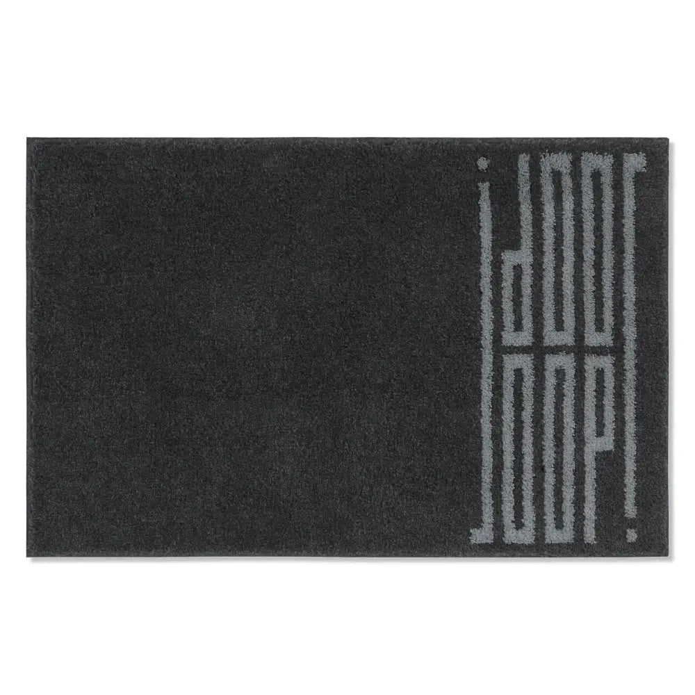 JOOP! Badteppich BARS Dunkelgrau Platin | Modernes Logo-Design für stilvolle Badezimmer