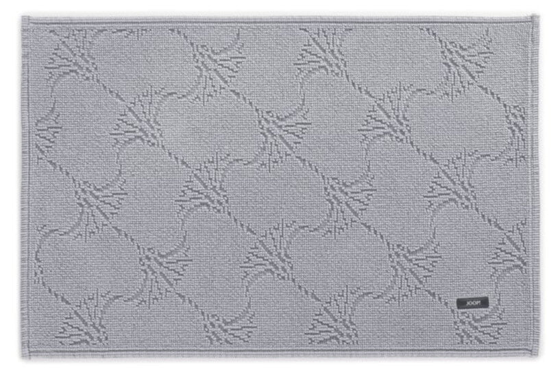 Moderne Akzente: Der "Joop!" Baumwollvorleger "New Cornflower" in der Farbe "Silber Grau" bringt moderne Akzente in Ihr Badezimmer.