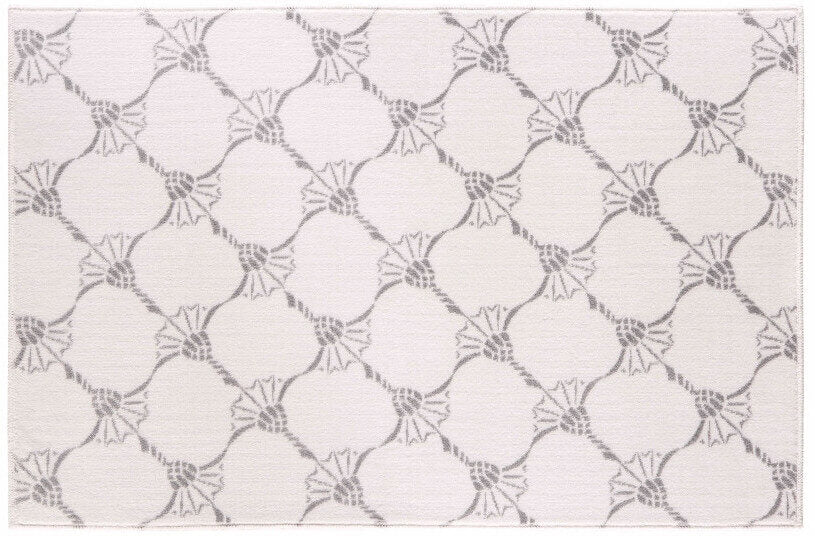 Joop! Teppich/Badteppich/Badezimmerteppich Repetition in reinem Weiß, stilvoller und eleganter Teppich für ein luxuriöses Bad.