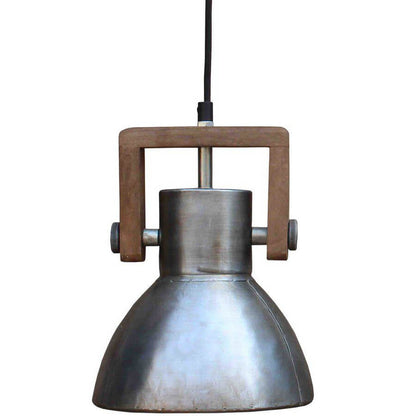 Kleine Hängelampe im Industrie-Stil: Die Metall-Pendelleuchte "Ashby" von PR Home in Silber ist ein stilvoller Blickfang.