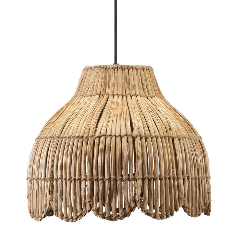 Pendelleuchte "Pia" von PR Home: Die kleine Jute-Pendelleuchte im Boho-Stil mit Bogenform (24cm) ist eine stilvolle Leuchte.