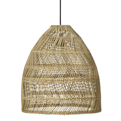 Kleine Rattan-Hängelampe (36cm) in Natur: Die Pendelleuchte "Maja" von PR Home im Boho-Stil ist ein stilvoller Blickfang.