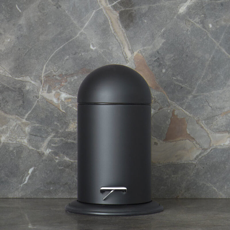 Aquanova Ona Eleganter, schwarzer Kosmetikeimer: Modernes Design für Ihr Badezimmer.