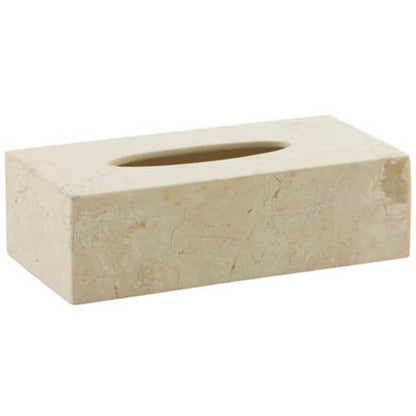 Aquanova Luxor Kosmetiktuchbox in Beige: Elegante Aufbewahrung für Kosmetiktücher aus Marmor.