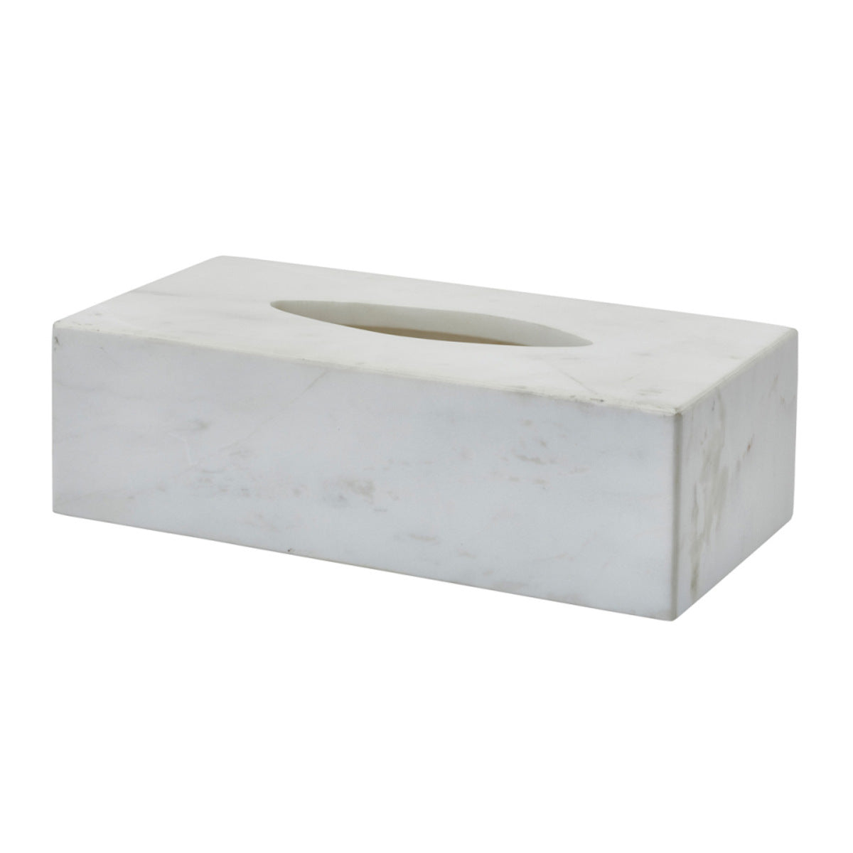 Aquanova Hammam Kosmetiktuchbox in Weiß: Elegante Aufbewahrung für Kosmetiktücher im Marmor-Design.
