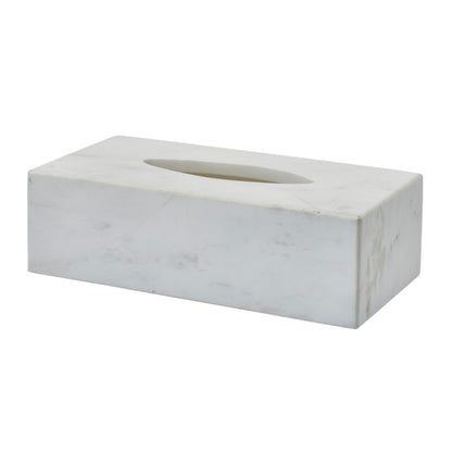 Aquanova Hammam Kosmetiktuchbox in Weiß: Elegante Aufbewahrung für Kosmetiktücher im Marmor-Design.