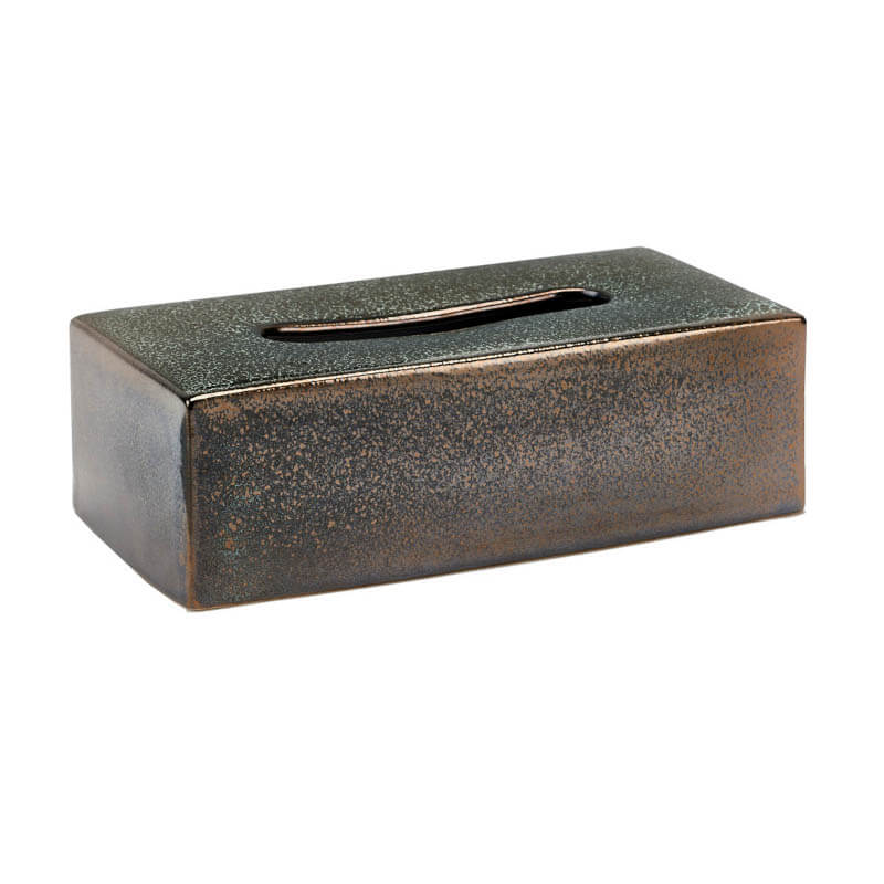 Aquanova Ugo Kosmetiktuchhalter/Kosmetiktuchbox, Vintage Bronze: Elegante Aufbewahrung für Ihr Bad.