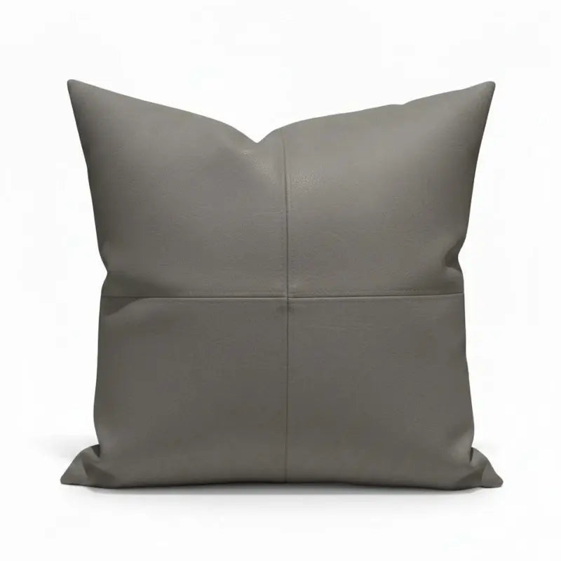 Anthrazitfarbenes Dekokissen aus Kunstleder 40x40 cm – stilvolles Bad-Lounger-Zubehör bei Dawelba