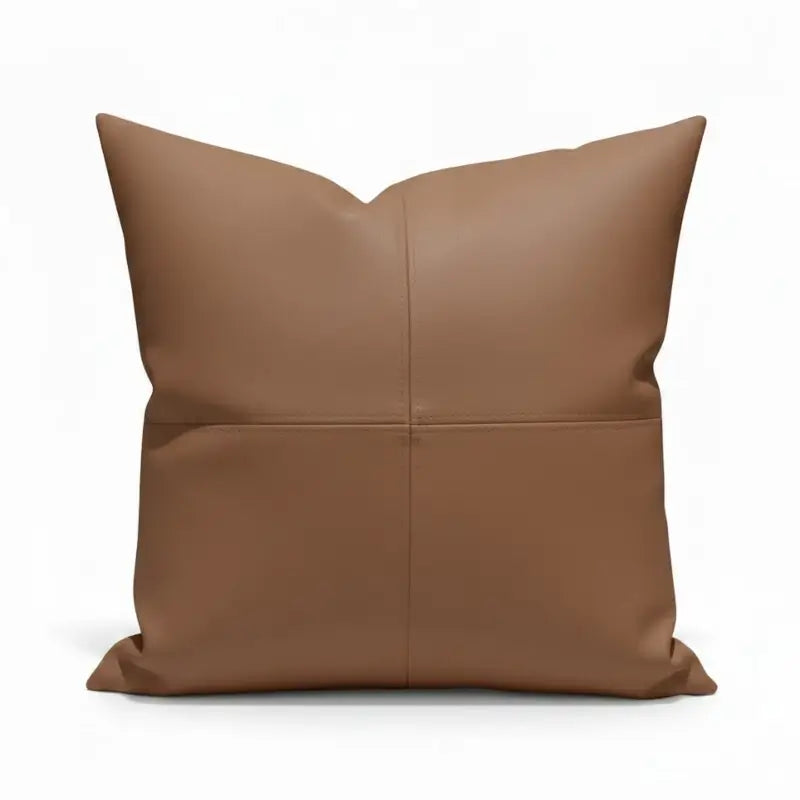 Kunstleder-Kissen 40x40 cm in Marone – dekoratives Zubehör für Bad-Lounger von Dawelba