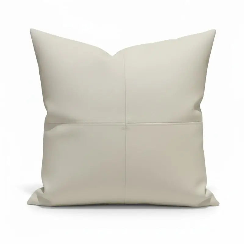 Bad-Lounger Dekokissen 40x40 cm aus weißem Kunstleder – stilvolles Accessoire bei Dawelba