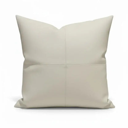 Bad-Lounger Dekokissen 40x40 cm aus weißem Kunstleder – stilvolles Accessoire bei Dawelba