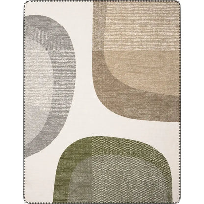 Kuscheldecke mit Muster Nordic Rock – Wohndecke 150 x 200 cm