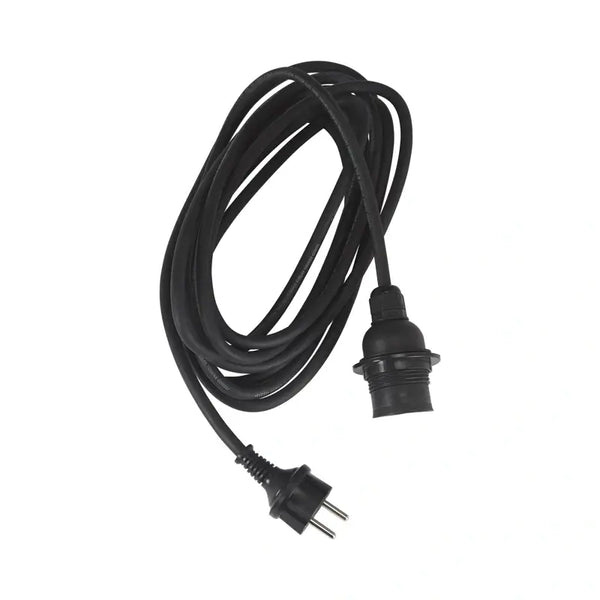 Lampenkabel mit Fassung  & Stecker außen 2,5 m