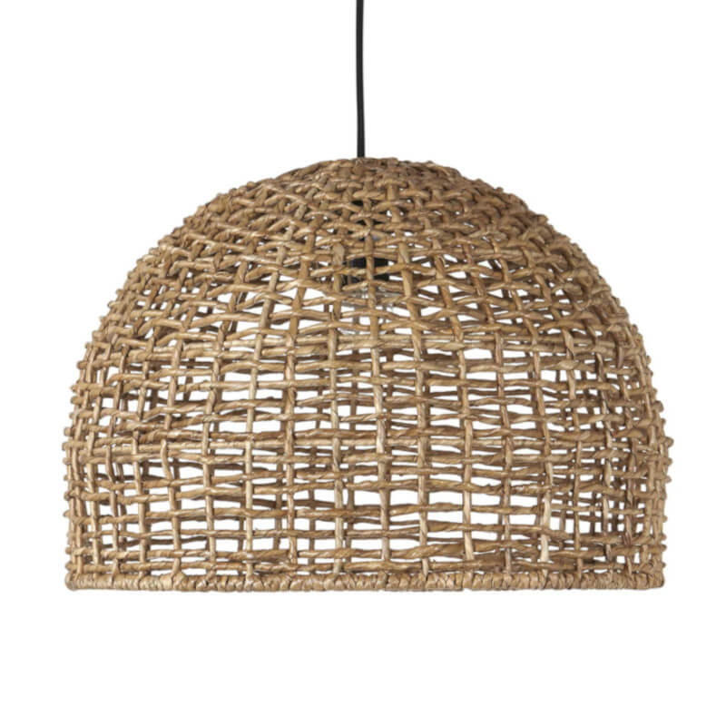 Moderne, geflochtene Pendelleuchte für Esstisch und Schlafzimmer, 46 cm, Ceu