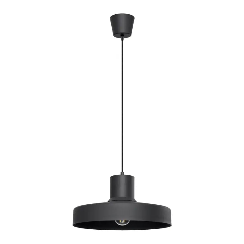 Pendelleuchte Bilo in Schwarz aus Metall, modernes Design für Esszimmer