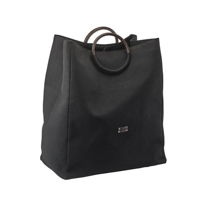Moderne Wäschetasche/Wäschetrenner Jada in Schwarz von Aquanova, elegant und funktional für die Wäscheorganisation.