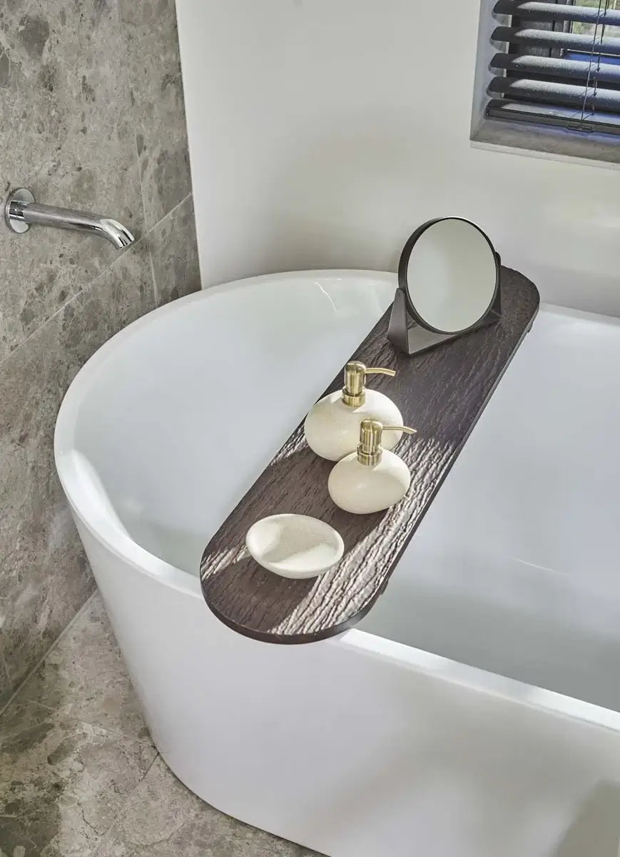 Badaccessoires Ugo Sand – Steingut mit Bronze