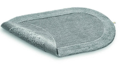 Ovaler Badteppich Exquisit in Kiesel – weicher Badezimmerteppich mit eleganter Form für ein modernes und stilvolles Badezimmer.