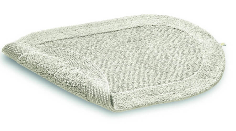Ovaler Badteppich Exquisit in Stone – eleganter Badezimmerteppich mit weicher Oberfläche für ein modernes und stilvolles Badezimmer.