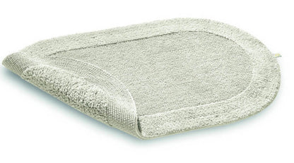 Ovaler Badteppich Exquisit in Stone – eleganter Badezimmerteppich mit weicher Oberfläche für ein modernes und stilvolles Badezimmer.