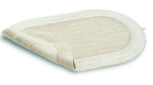 Exquisit Ovaler Badteppich/Badezimmerteppich, Natur/Jasmin: Stilvoller Teppich für Ihr Badezimmer.
