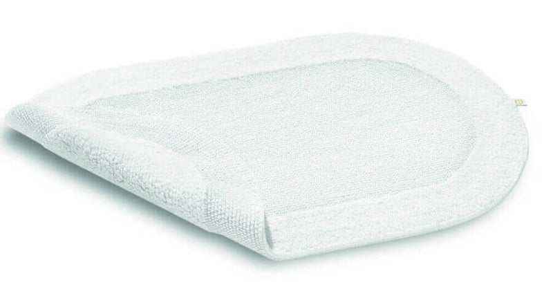 Badteppich oval Exquisit – 60 x 100 cm / weiß