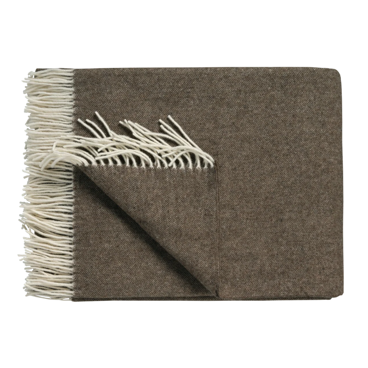 Plaid Merinowolle & Kaschmir mit Fransen Serina Home