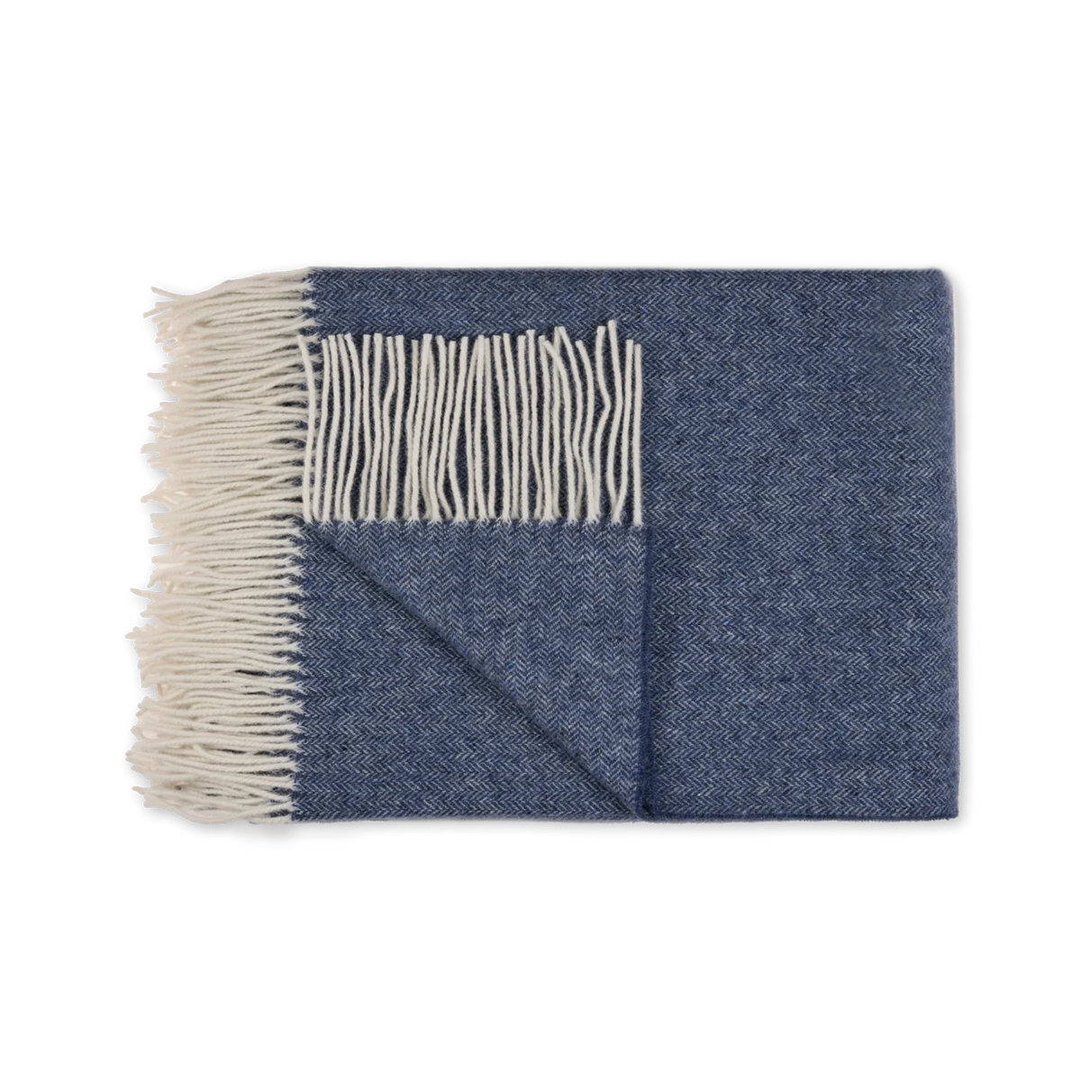 Plaid Merinowolle & Kaschmir mit Fransen Serina Home