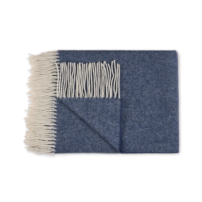 Plaid Merinowolle & Kaschmir mit Fransen Serina Home